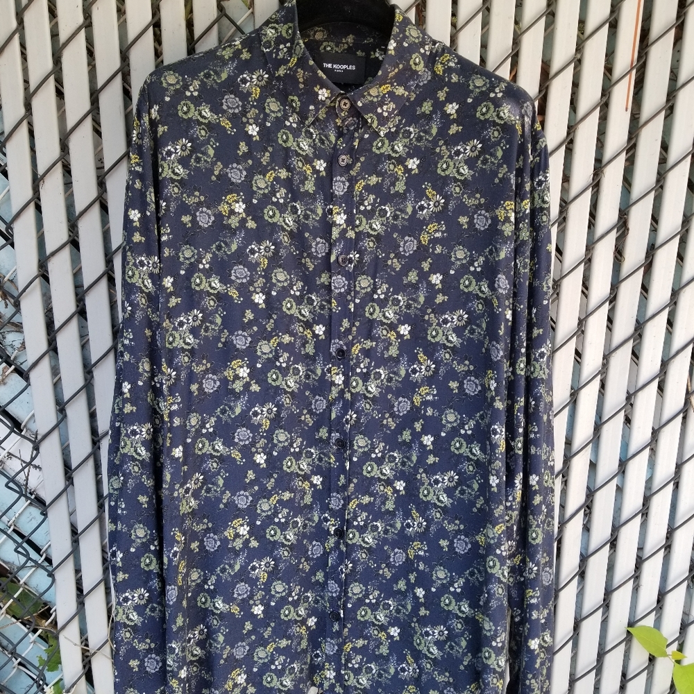 The Kooples Paris floral print shirt